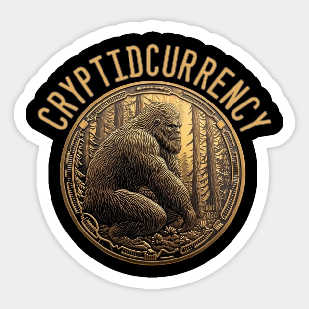 Cryptidcurrency Sticker by Dead Is Not The End